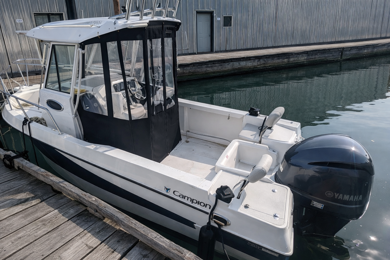 Fishing boat canvas solution